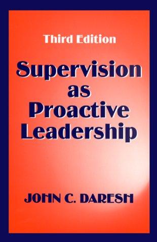 Cover for Supervision as Proactive Leadership