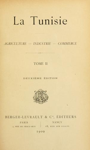 Cover for La Tunisie