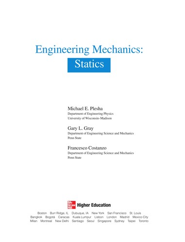 Cover for Engineering mechanics
