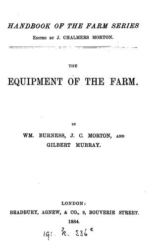 Cover for The chemistry of the farm.