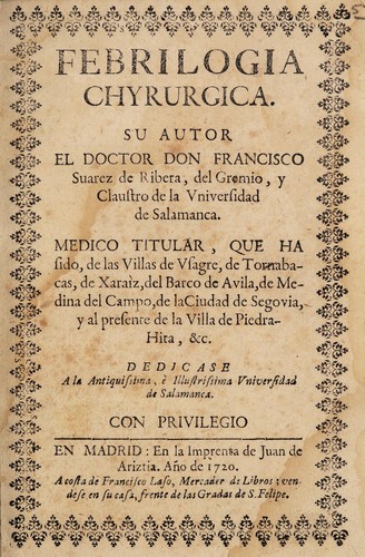 Cover for Febrilogia chyrurgica