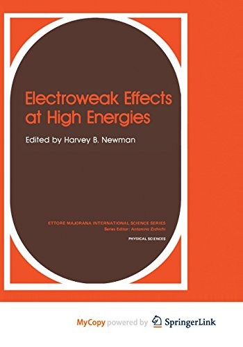 Cover for Electroweak Effects at High Energies