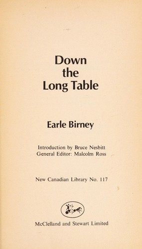 Cover for Down the long table