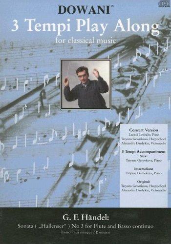 Cover for Sonata ("Hallenser") No. 3 for Flute and Basso Continuo in B minor (3 Tempi Play Along)