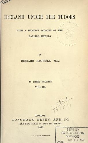 Cover for Ireland under the Tudors
