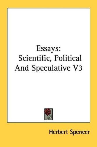Cover for Essays