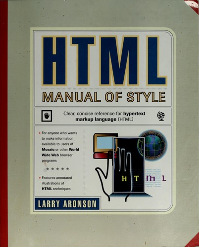 Cover for HTML manual of style