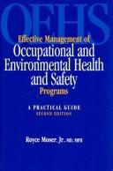 Cover for Effective management of occupational and environmental health and safety programs