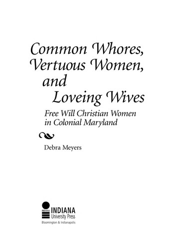 Cover for Common whores, vertuous women, and loveing wives