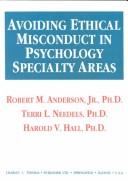 Cover for Avoiding ethical misconduct in psychology specialty areas