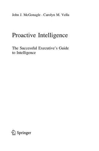 Cover for Proactive Intelligence