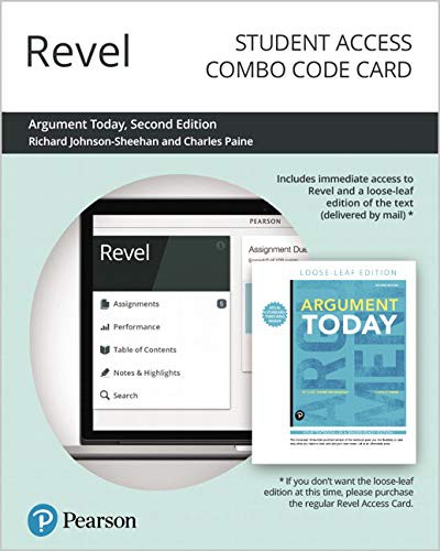 Cover for Revel for Argument Today -- Combo Access Card