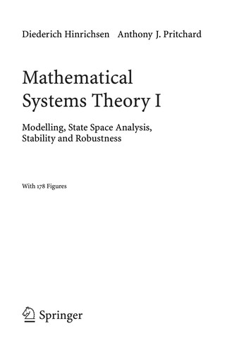 Cover for Modelling, state space analysis, stability and robustness
