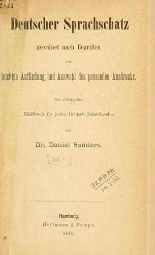 Cover for Deutscher Sprachschatz geordnet nach Begriffen zur leichten Auffindung und Auswahl des passenden Ausdrucks