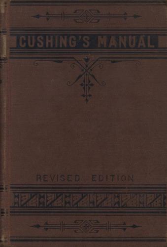 Cover for Manual of parliamentary practice =
