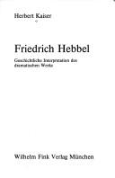 Cover for Friedrich Hebbel