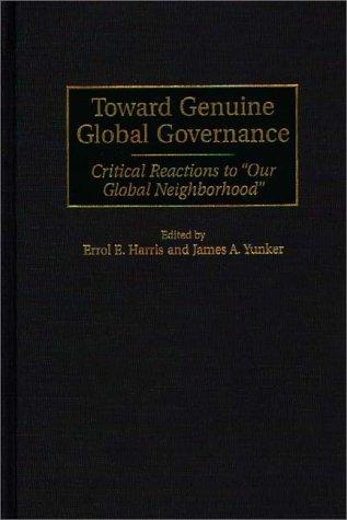 Cover for Toward Genuine Global Governance