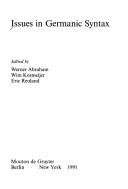 Cover for Issues in Germanic syntax