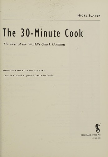 Cover for The 30 Minute Cook