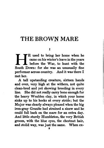 Cover for The brown mare