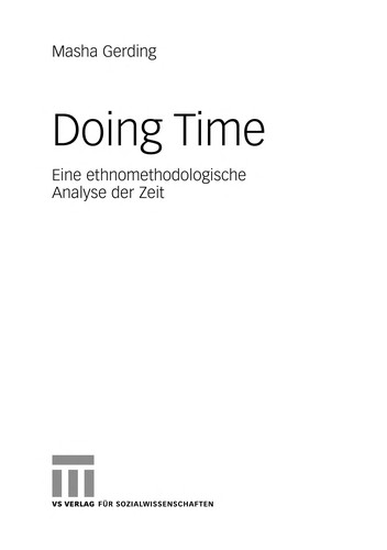 Cover for Doing time