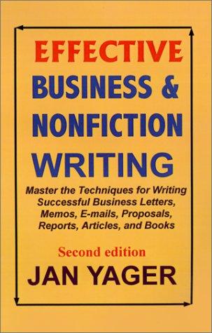 Cover for Effective Business & Nonfiction Writing