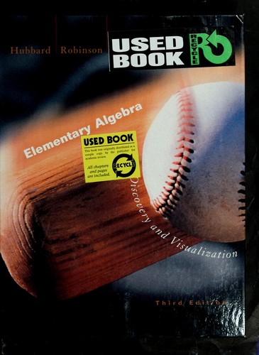 Cover for Elementary algebra