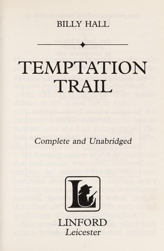 Cover for Temptation trail