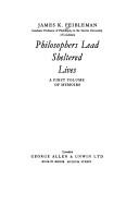 Cover for Philosophers lead sheltered lives.