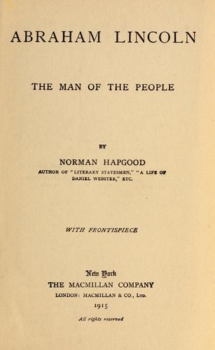 Cover for Abraham Lincoln
