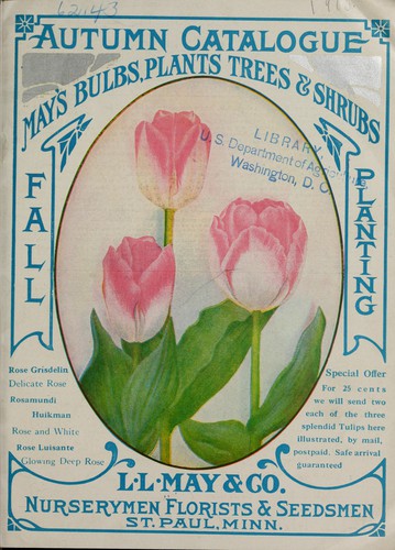 Cover for May's bulbs, plants, trees and shrubs