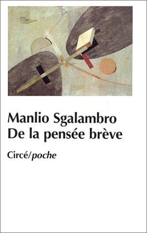 Cover for De la pensée brève