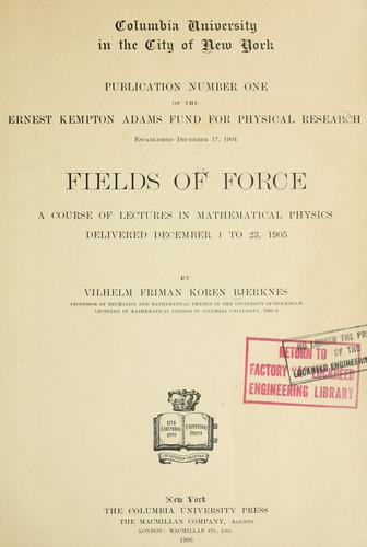 Cover for Fields of force