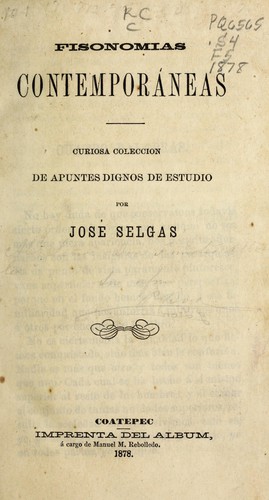 Cover for Fisonomías contemporáneas