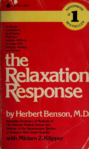 Cover for The relaxation response