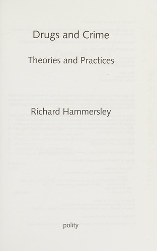 Cover for Drugs and Crime