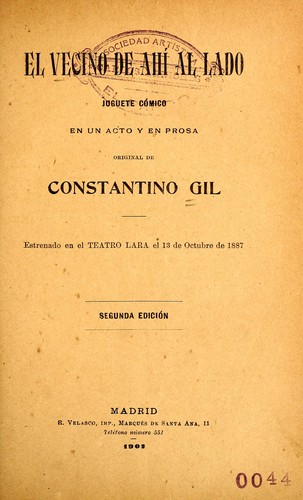 Cover for El vecino de ahí al lado