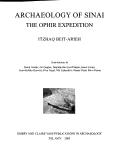 Cover for Archaeology of Sinai