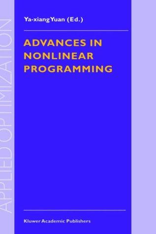 Cover for Advances in nonlinear programming