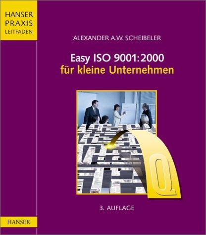Cover for Easy ISO 9001:2000 für kleine Unternehmen.