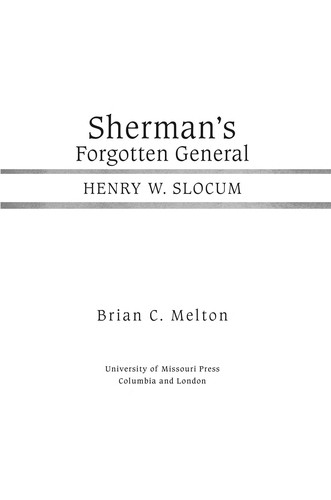 Cover for Sherman's forgotten general