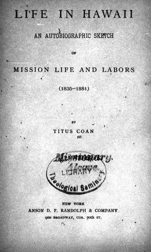 Cover for Life in Hawaii