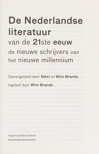 Cover for De Nederlandse literatuur van de 21ste eeuw