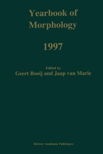 Cover for Yearbook of Morphology 1997