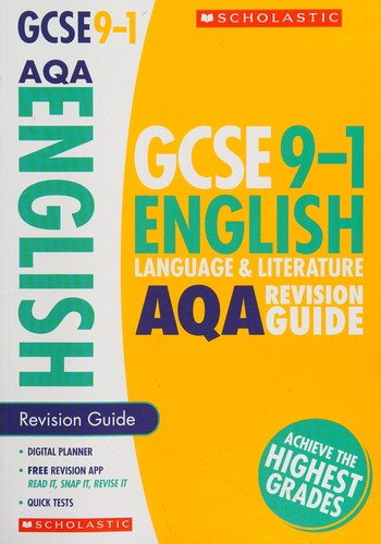Cover for English Language and Literature Revision Guide for AQA