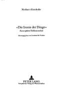 Cover for Die I ronie der Dinge