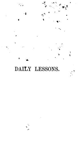 Cover for Daily lessons for daily life, by the author of 'Old Peter Pious'.