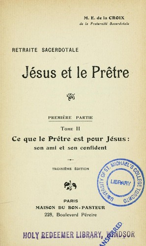 Cover for Retraite sacerdotale