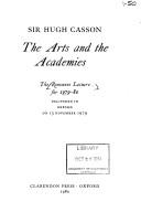 Cover for The arts and the academies