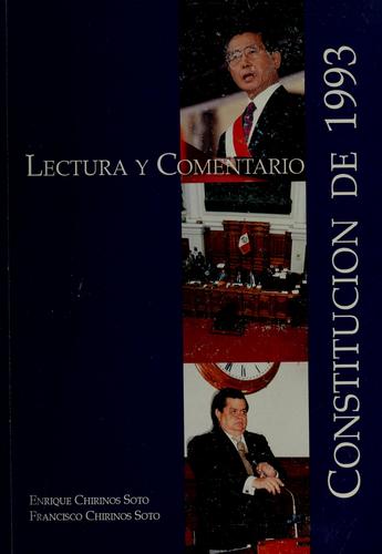 Cover for Constitución de 1993